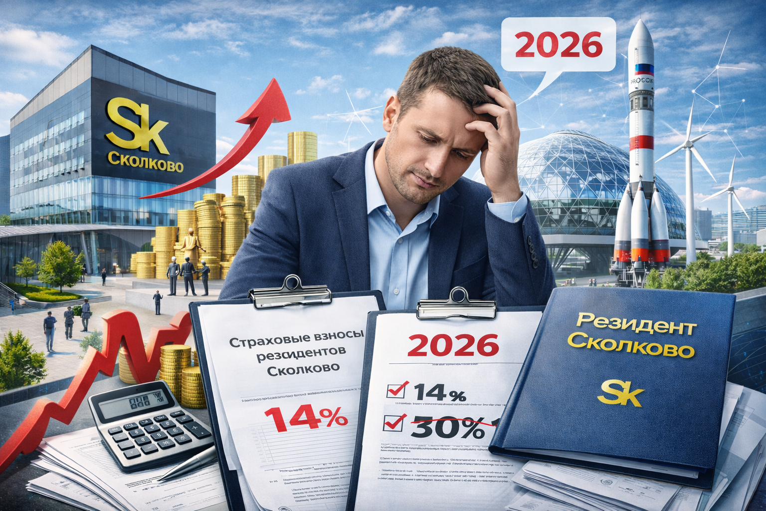 Льготы по страховым взносам для резидентов Сколково: что изменилось в 2026 году — экспертная статья от МинпромХелп