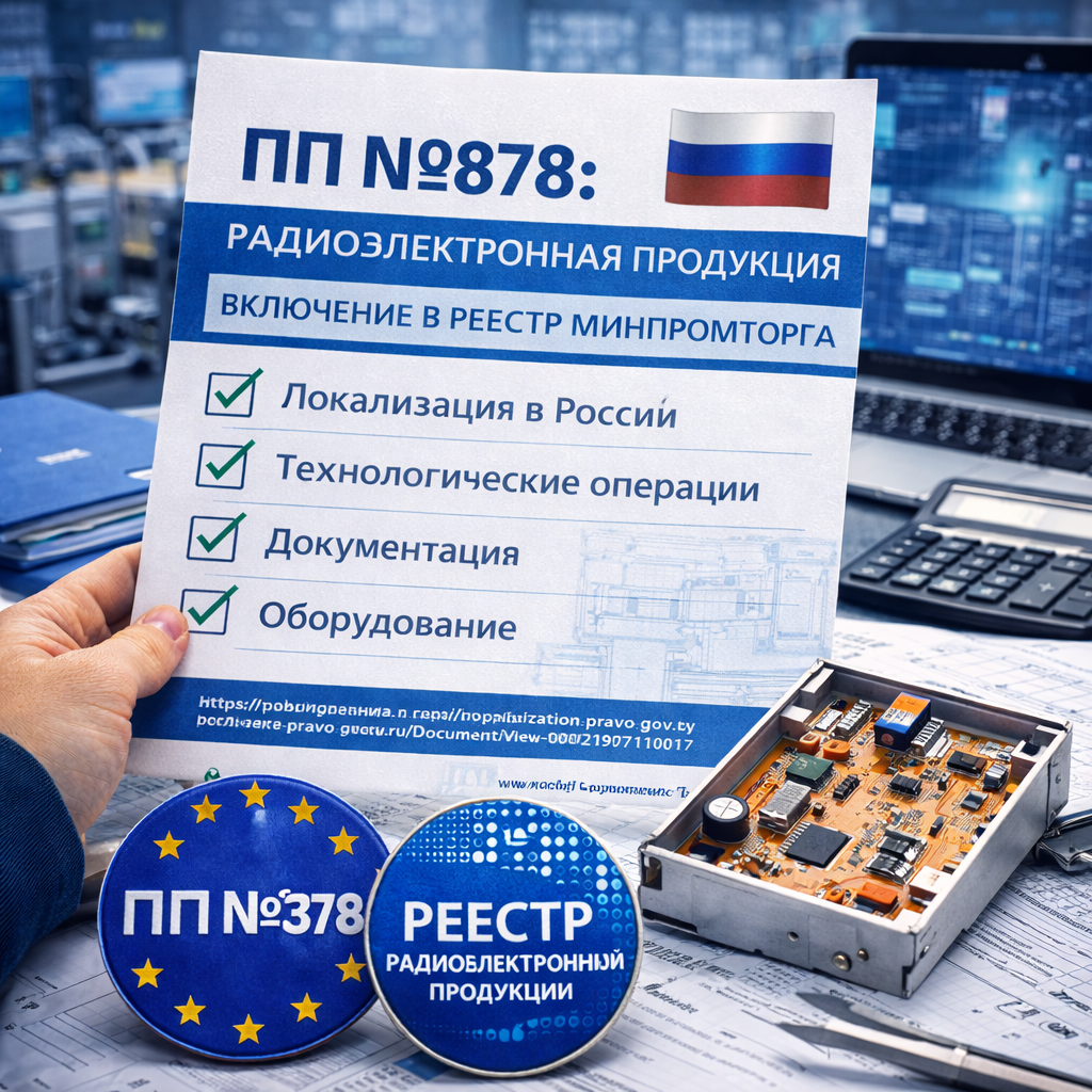 ПП №878: как включить радиоэлектронную продукцию в реестр