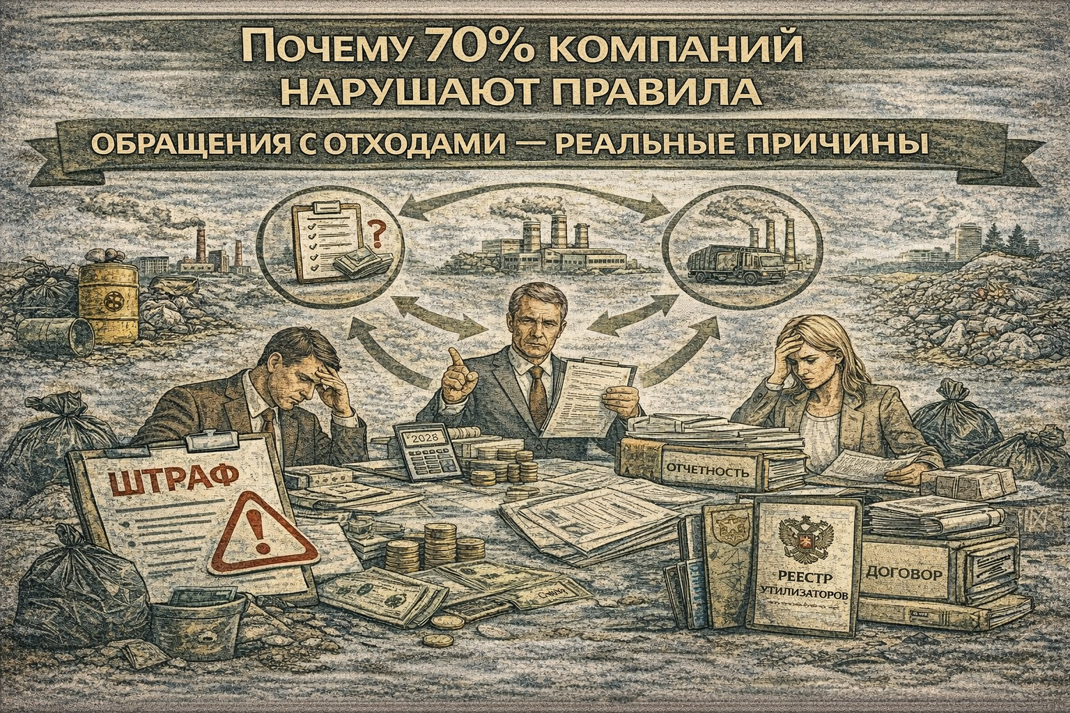 Почему компании нарушают правила обращения с отходами — причины