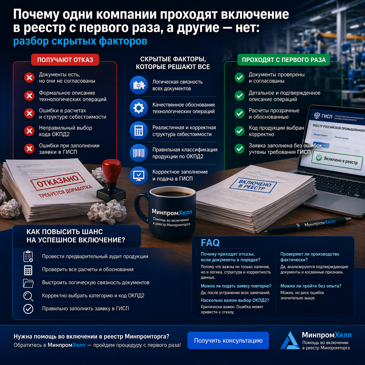 Почему одни компании проходят включение в реестр с первого раза, а другие — нет: разбор скрытых факторов