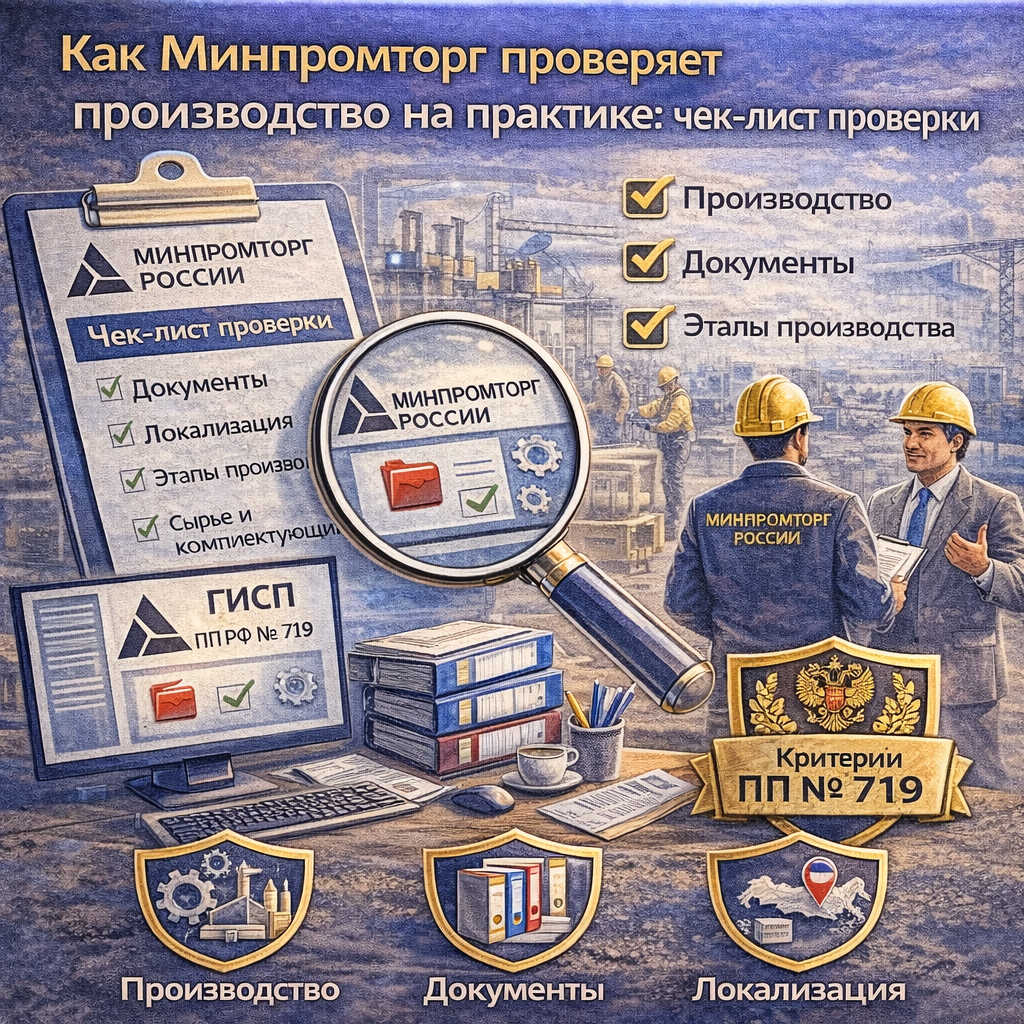 Как Минпромторг проверяет производство на практике: чек-лист проверки