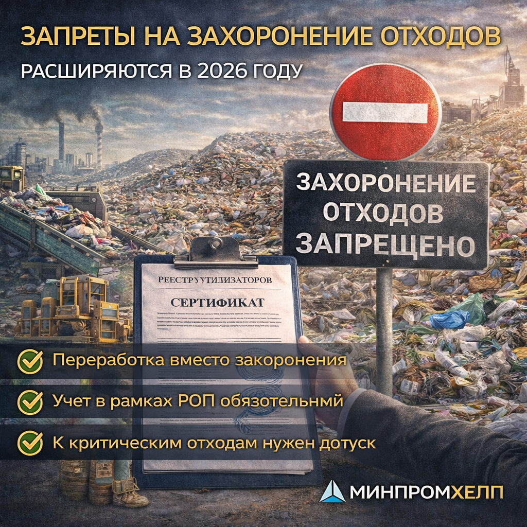 Запрет захоронения отходов 2026 — новые требования