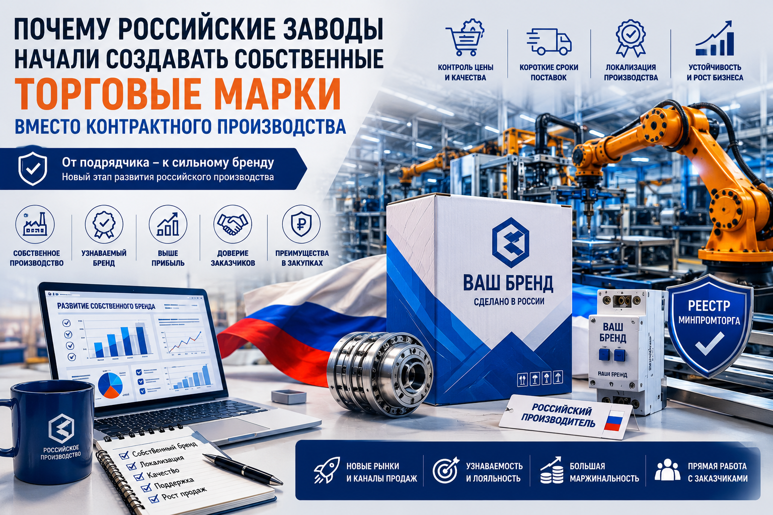 Почему российские заводы начали создавать собственные торговые марки вместо контрактного производства