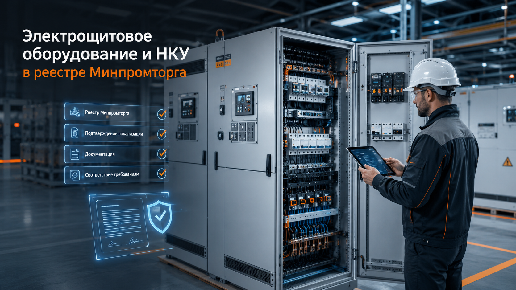 Электрощитовое оборудование и НКУ в реестре Минпромторга