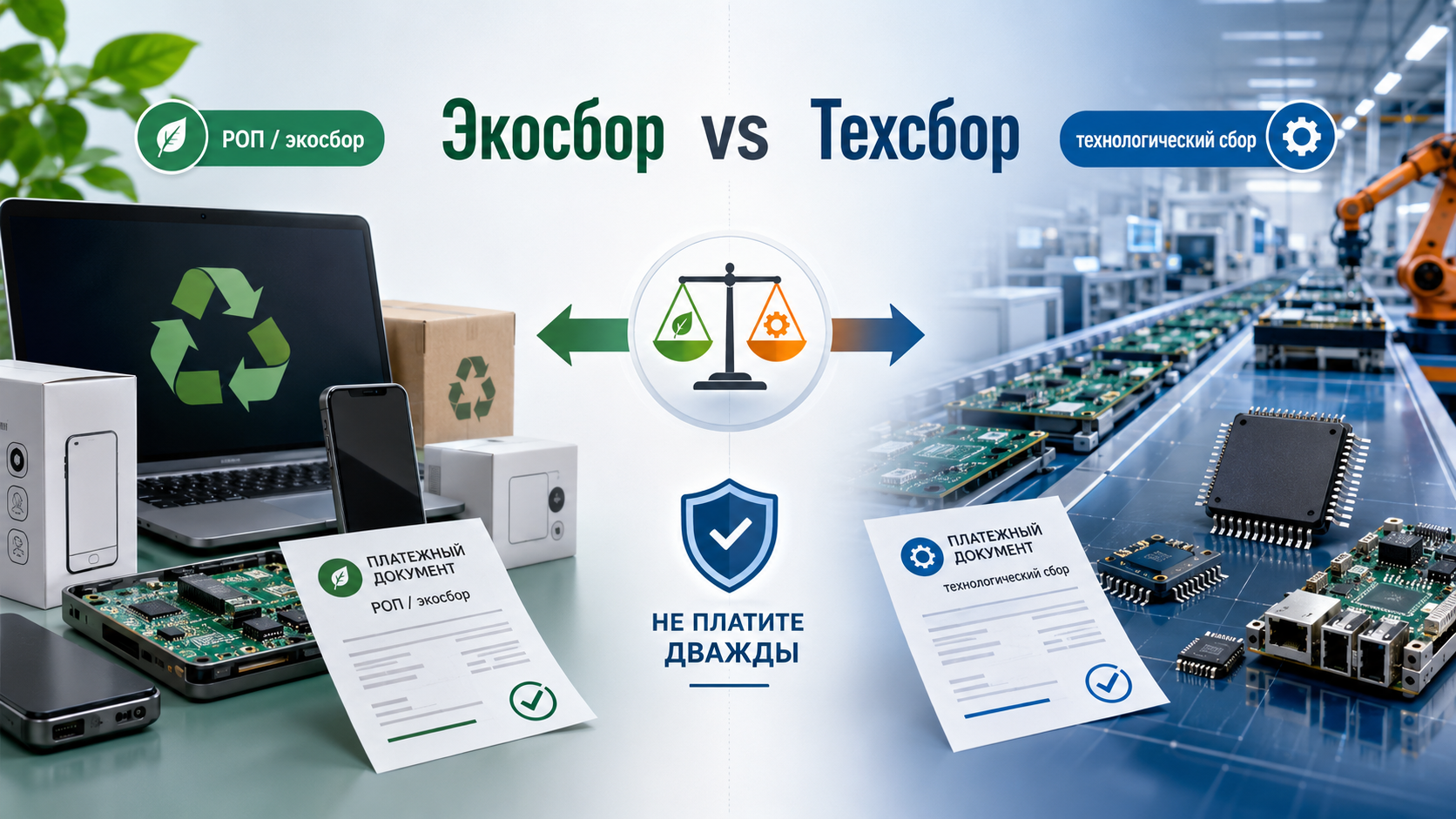 Утилизационный сбор на электронику vs технологический сбор: два платежа — как не заплатить дважды