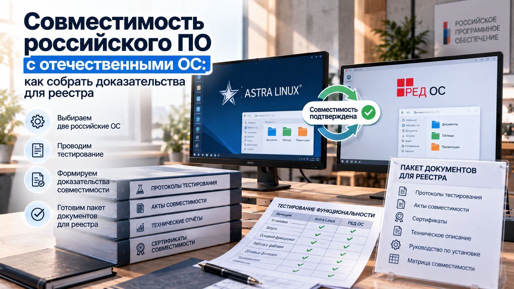 Совместимость российского ПО с отечественными ОС: как собрать доказательства для реестра