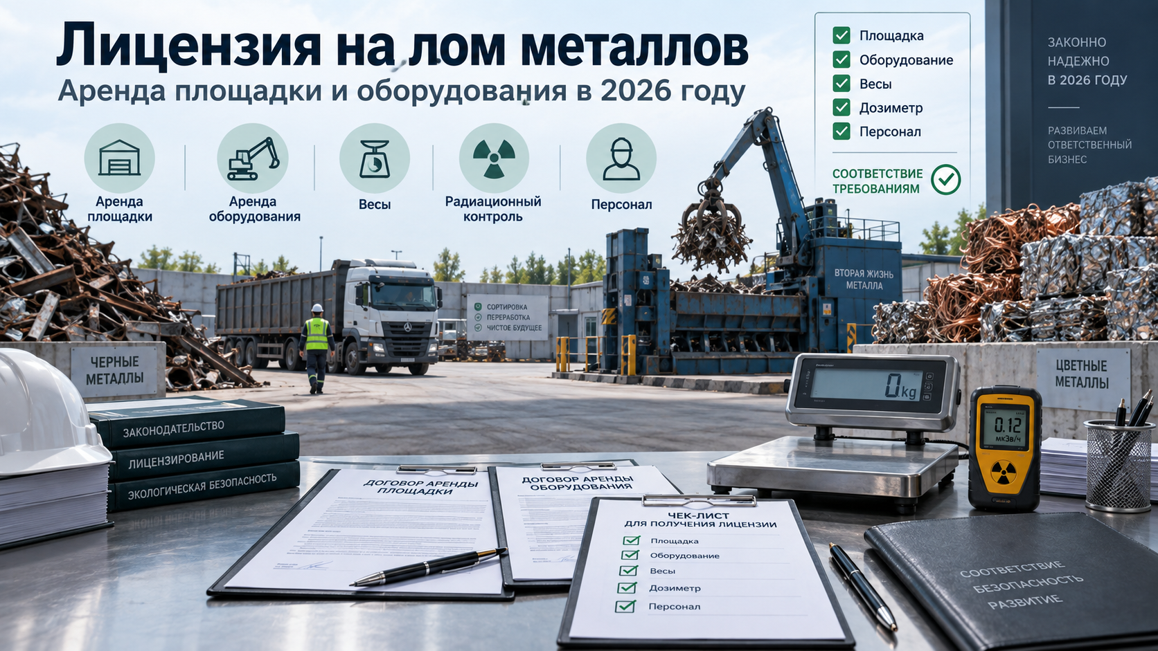 Лицензия на лом металлов: аренда площадки и оборудования в 2026 году
