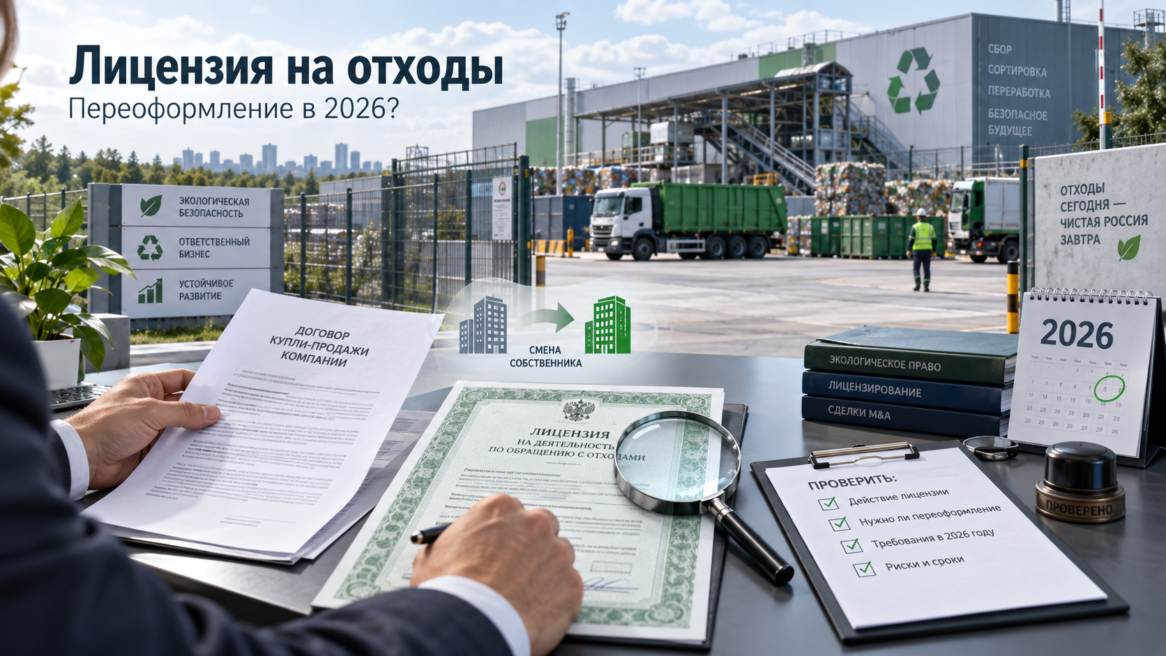 Купили компанию с лицензией на отходы: нужно ли переоформление в 2026 году?