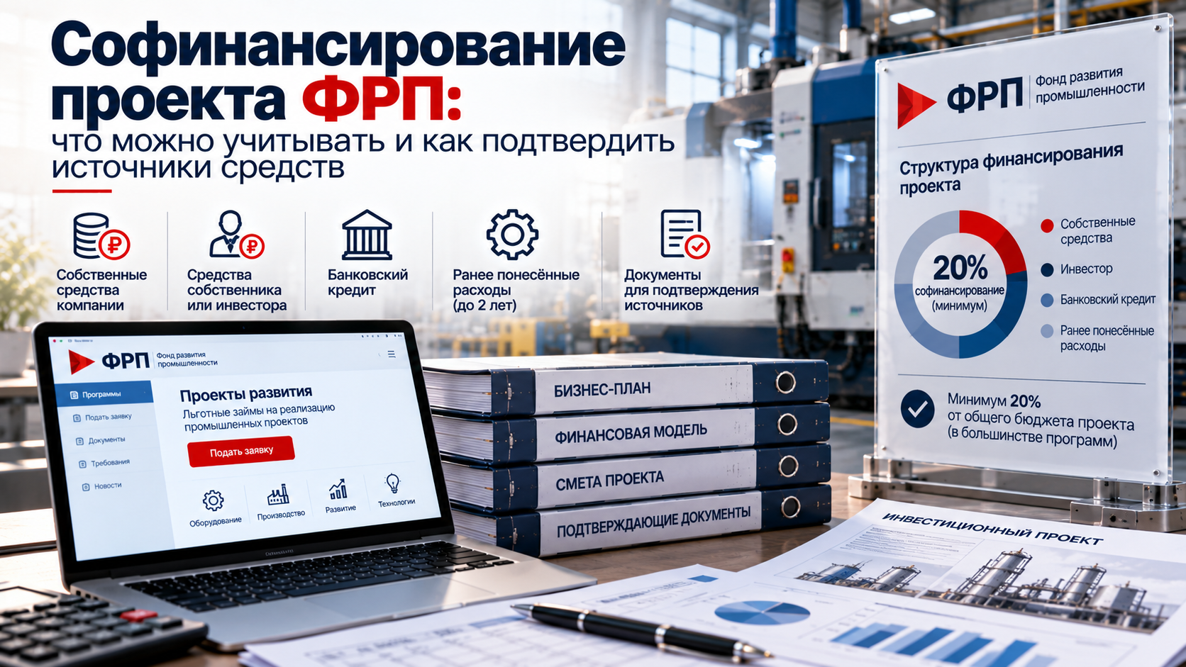 Софинансирование проекта ФРП: что можно учитывать и как подтвердить источники средств