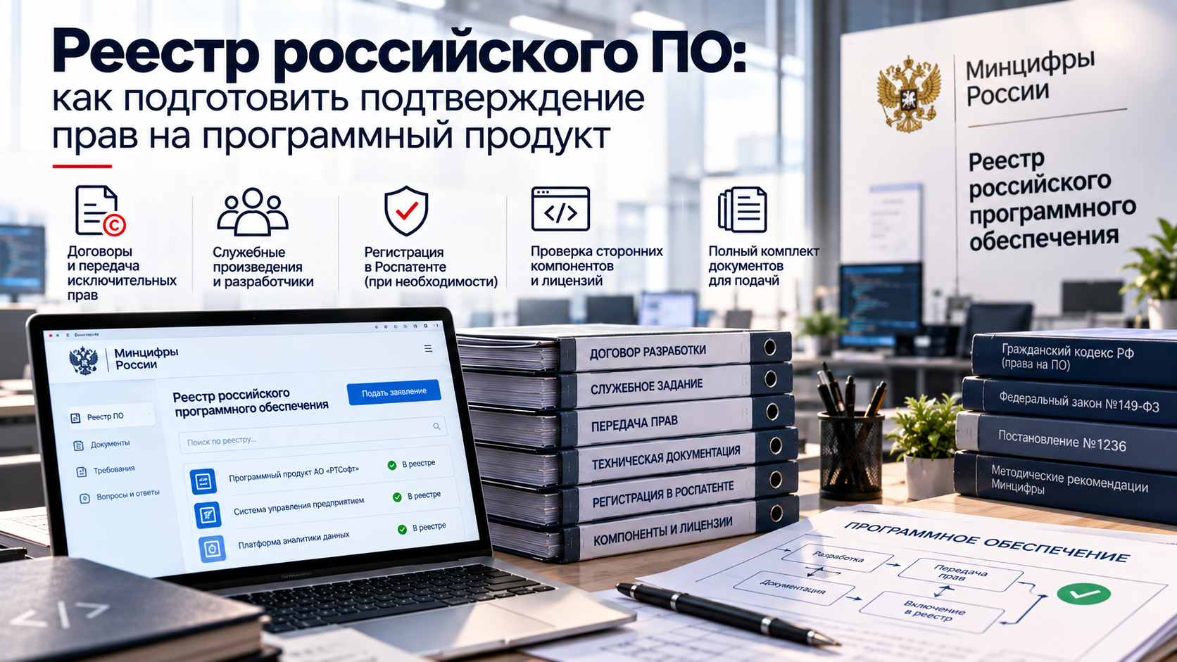 Реестр российского ПО: как подготовить подтверждение прав на программный продукт