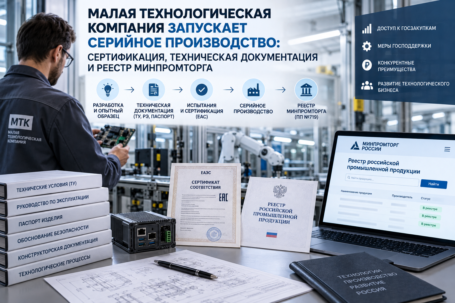МТК запускает серийное производство: что оформить