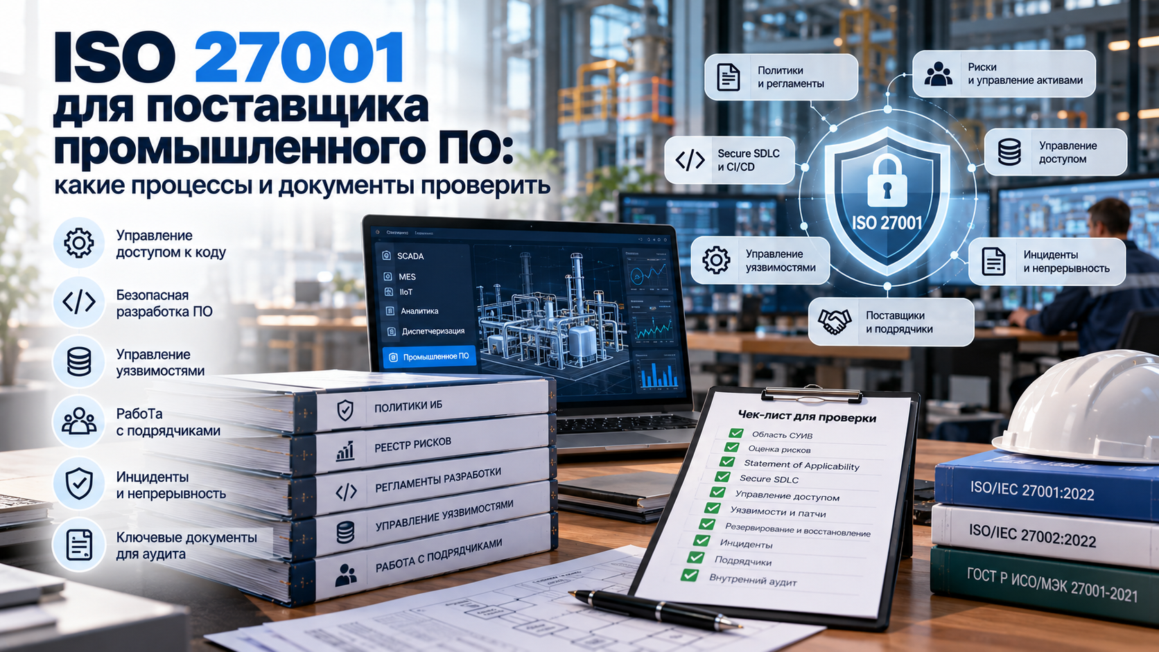 ISO 27001 для поставщика промышленного ПО: какие процессы и документы проверить