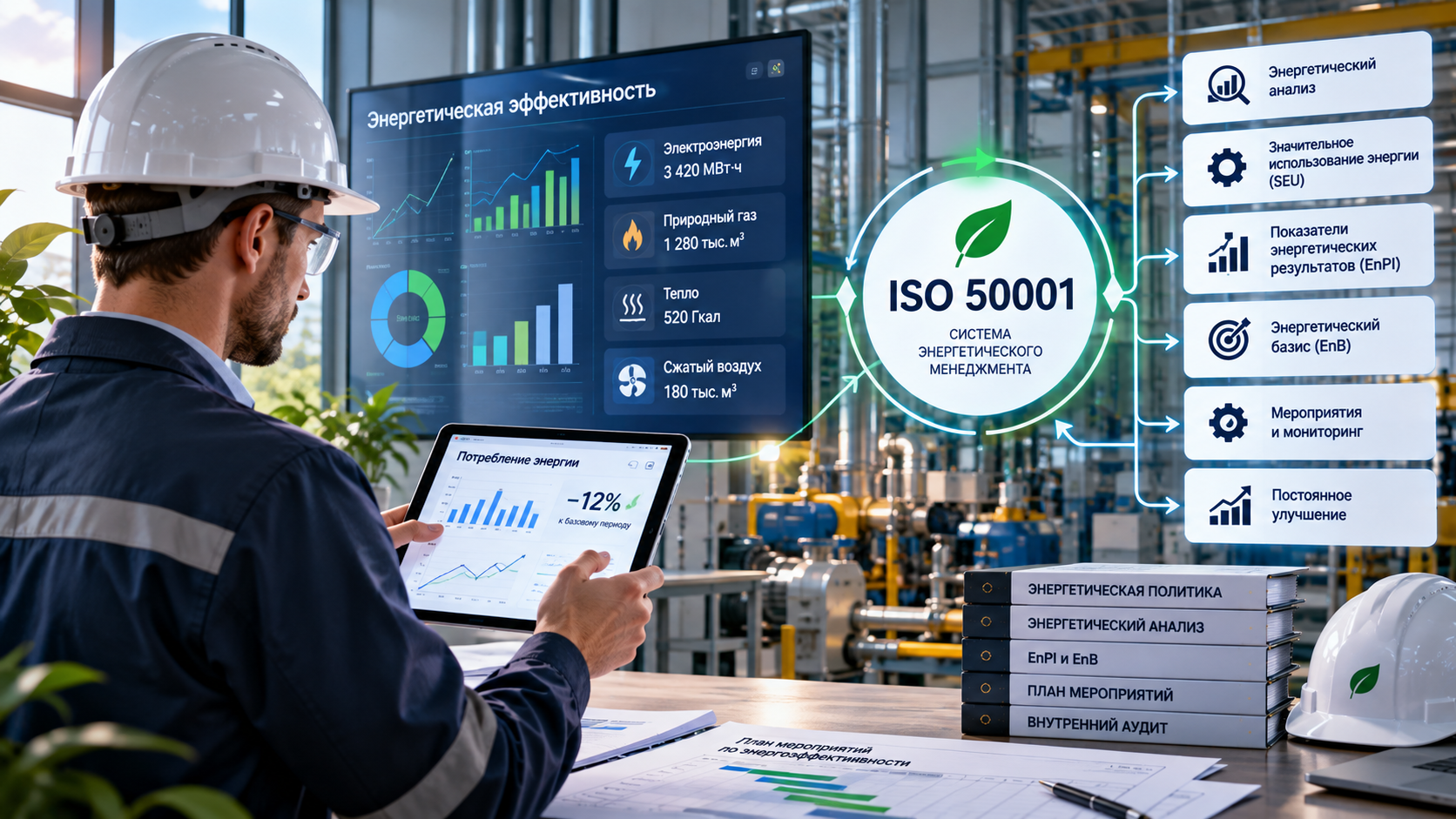 ISO 50001 для производственного предприятия: как организовать систему энергоменеджмента